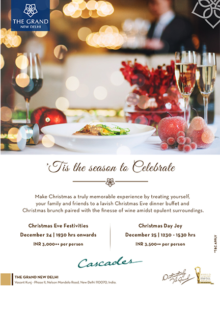 'Tis the Season to Celebrate — The Grand New Delhi · Cascades